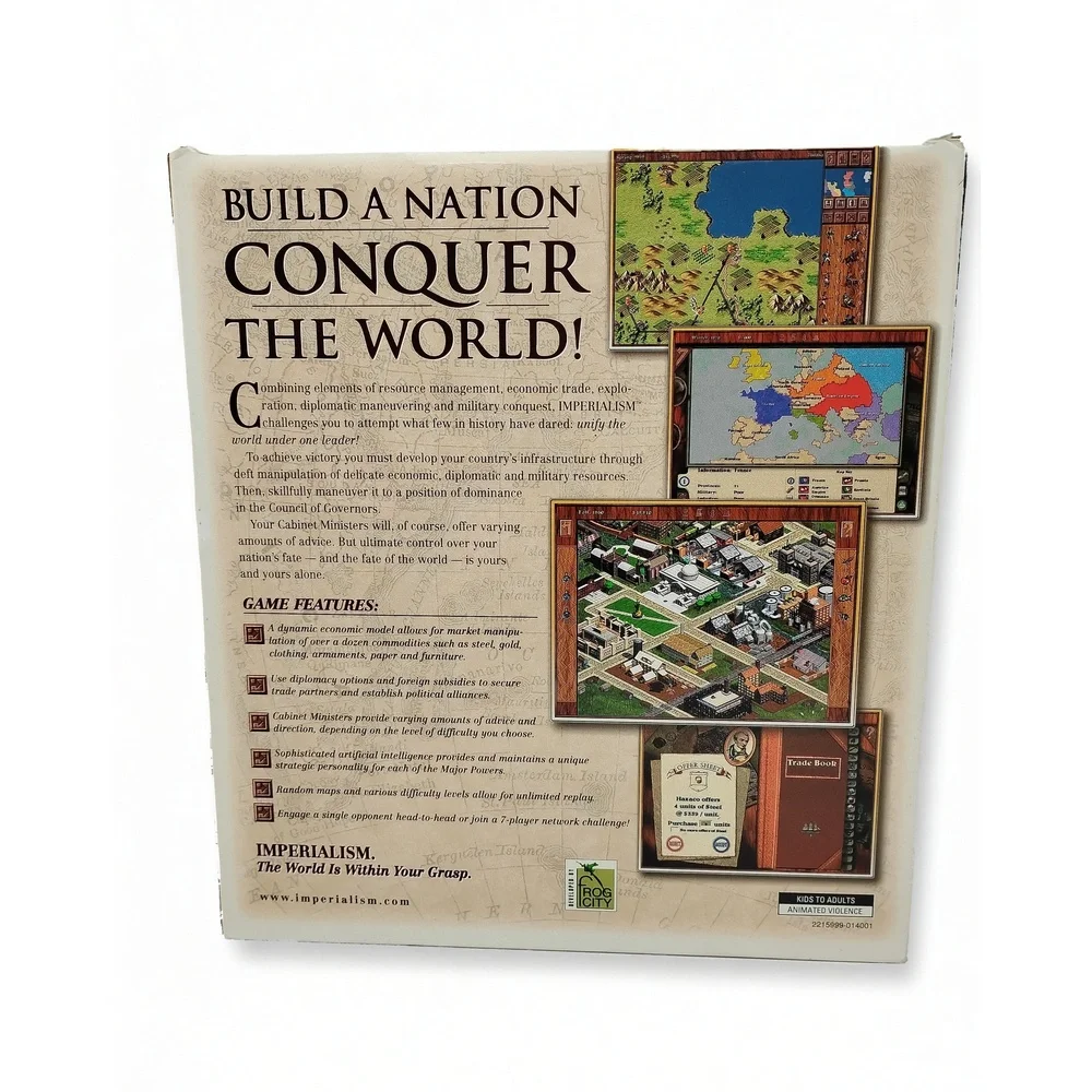Strategic Simulations, Inc. (SSI) Imperialism Big Box PC Game 1997 Strategy